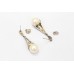 Handmade Designer Earrings 925 Sterling Silver Pearl & Marcasite Stones E50